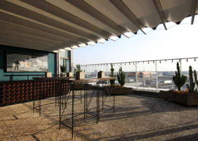 Pan Am Lounge – Verschattung Grillterrasse