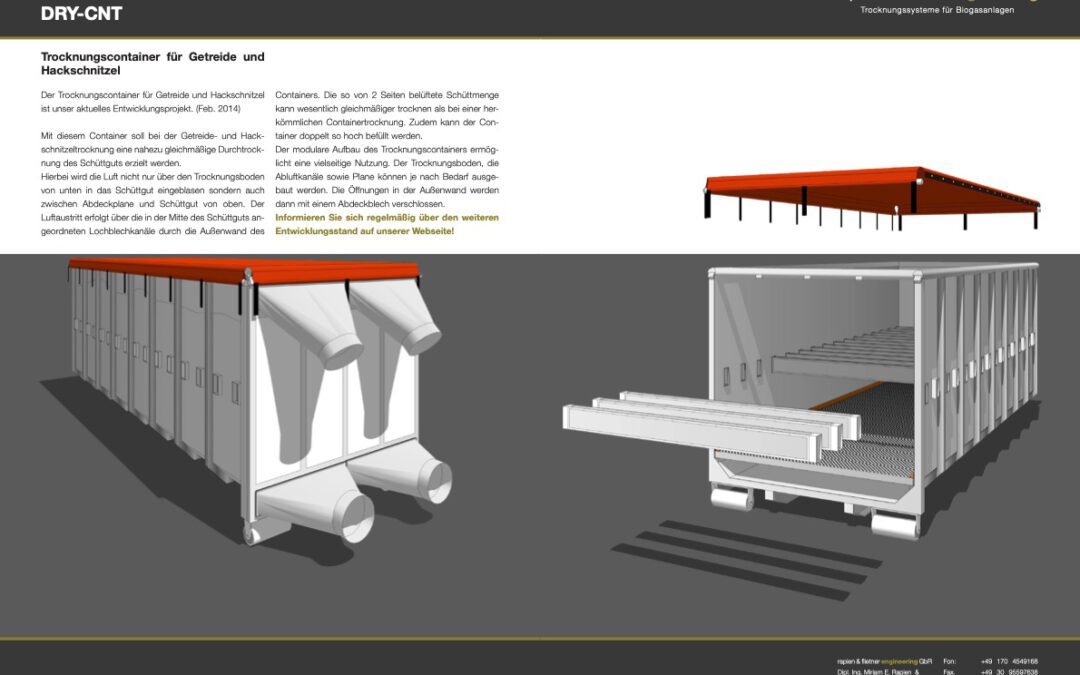 Trocknungscontainer – Produktideen*